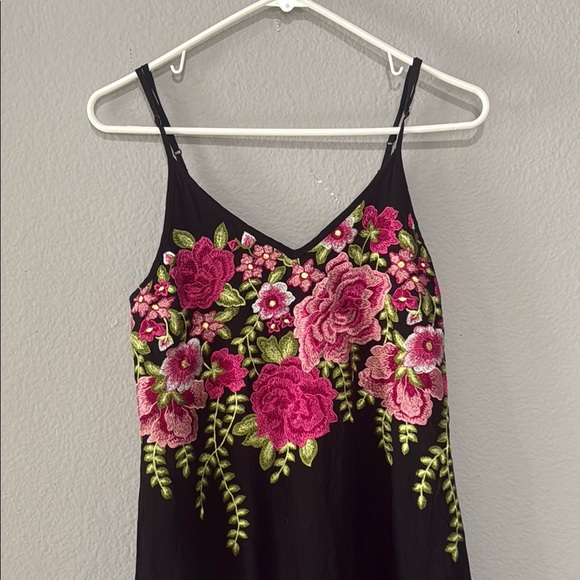 short white embroidered dress Summer Lovin Embroidered Mini Dress Natural/Red / L main image 0